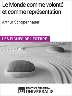 cover image of Le Monde comme volonté et comme représentation d'Arthur Schopenhauer